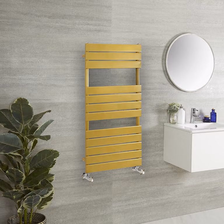 Scaldasalviette di Design - 1200mm x 600mm - Oro Metallizzato - Lustro