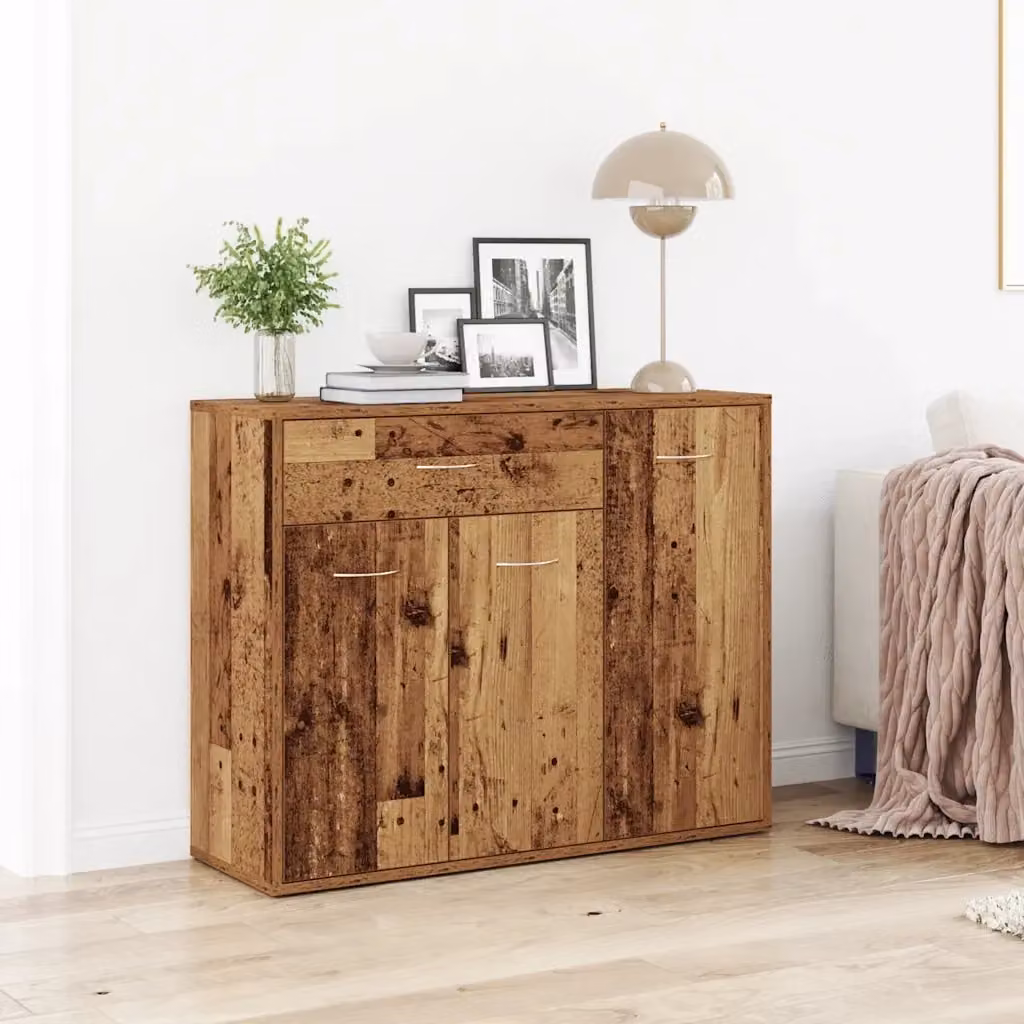 Credenza Buffet in Legno Multistrato Marrone con Design Minimalista L: 88 cm, P: 30 cm, H: 70 cm – 2