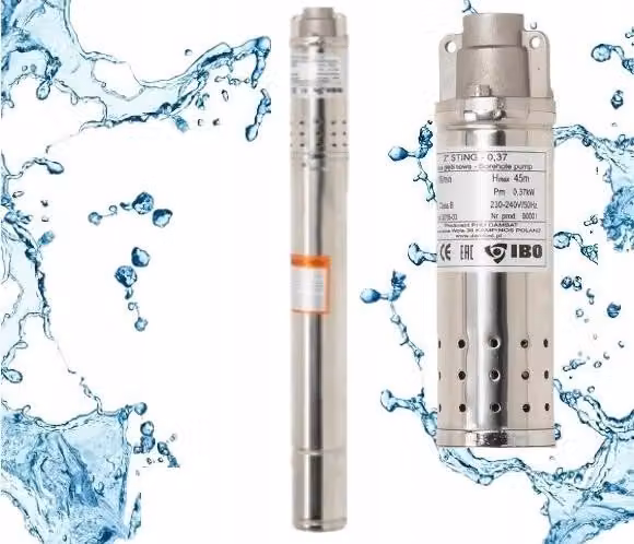 IBO | Pompa Sommersa 2'' STING-037 - 230V - Acciaio Inossidabile - Alte Prestazioni - Cavo 14 m