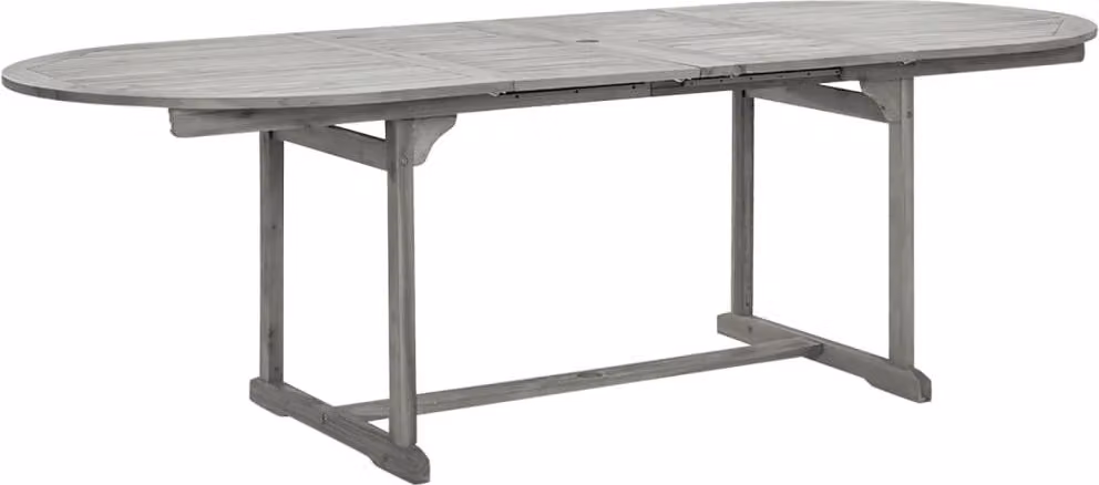 Tavolo da Pranzo per Esterni (160-240)x100x75cm Massello Acacia