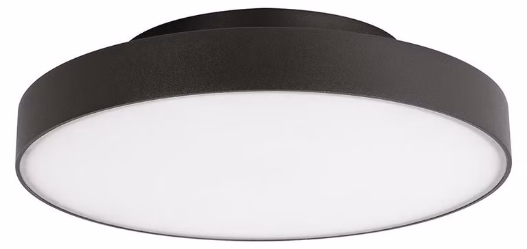 Plafoniera GPL350 Rotonda in Alluminio Grigio Antracite - 24W LED CCT Selezionabile 3000K/4000K IP65 - Gealuce per Esterni