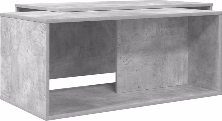 Set di Tavolini da Caffè 2 pcs Grigio cemento Legno multistrato
