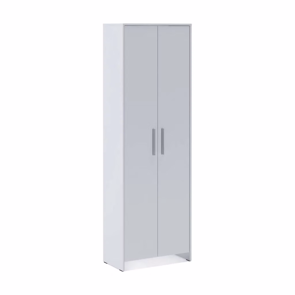 Armadio a 2 ante DMORA per camera da letto, cabina armadio con appendiabiti, Bianco opaco, L: 65 cm, P: 38 cm, H: 197 cm – 2