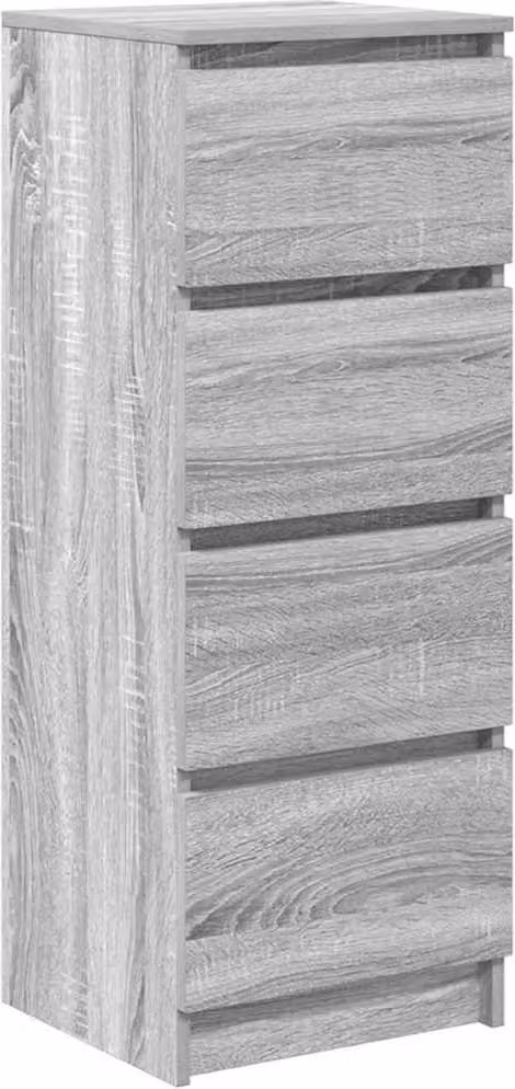 Credenza Grigio Sonoma 37,5x35x99 cm in Legno Multistrato