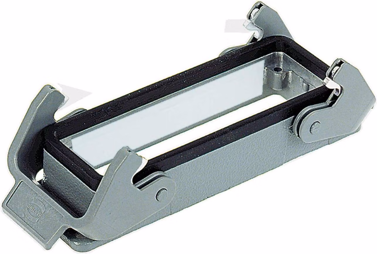 HARTING Han 24B HvE Custodia aggiuntiva bassa con 2 staffe trasversali - 1 pezzo