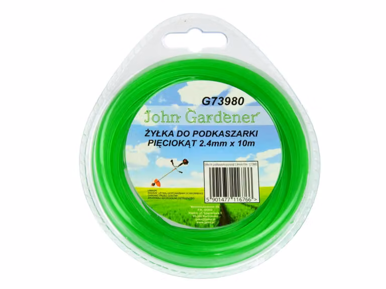 Filo per decespugliatore, 2,4 mm, 10 metri, profilo a stella, nylon GEKO