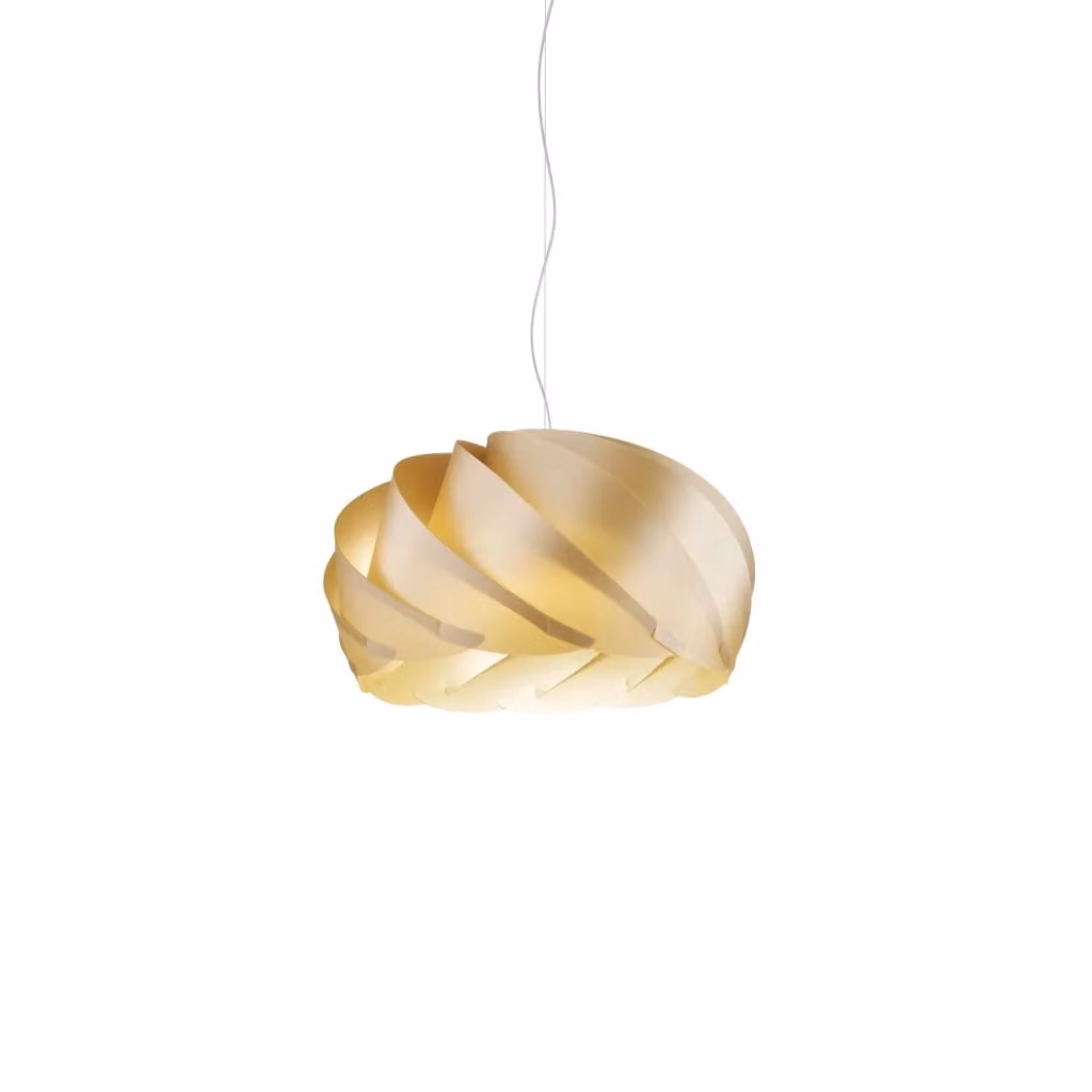 Lampada a sospensione moderna Polilux New Gold Linea Zero in metallo cromo e oro con diffusore bianco, attacco E27, Diametro: 55 cm – 2