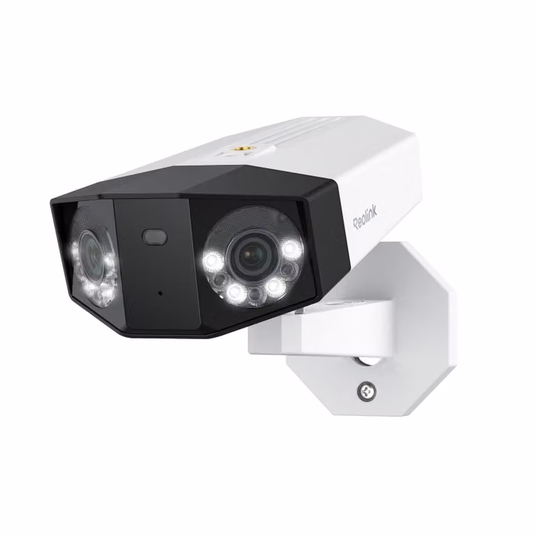 Reolink Duo 3 PoE, telecamera di sicurezza PoE a doppio obiettivo 8K 16MP, panoramica a 180°, Motion Track, visione notturna a colori, rilevamento intelligente, audio a 2 vie