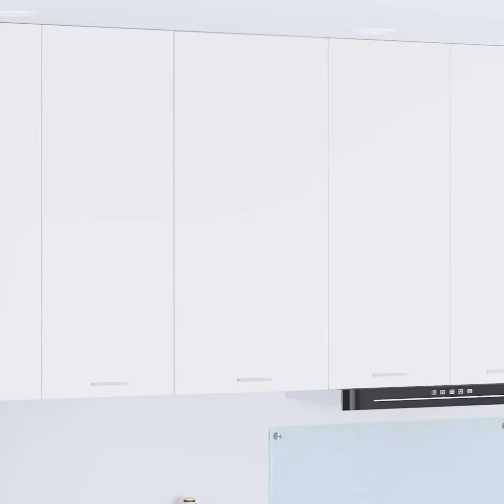 Armadio pensile da cucina vidaXL Bianco, moderno con ante a battente e ripiani interni, L 50 cm x P 31 cm x H 100 cm
