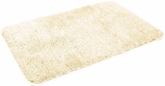 Tappetino da bagno Kinzler in microfibra beige, antiscivolo e compatibile con riscaldamento a pavimento, L: 80 cm, P: 150 cm
