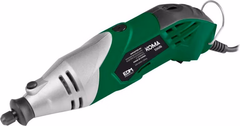 Mini tornio multiuso 170w + accessori 23,5x7cm koma tools