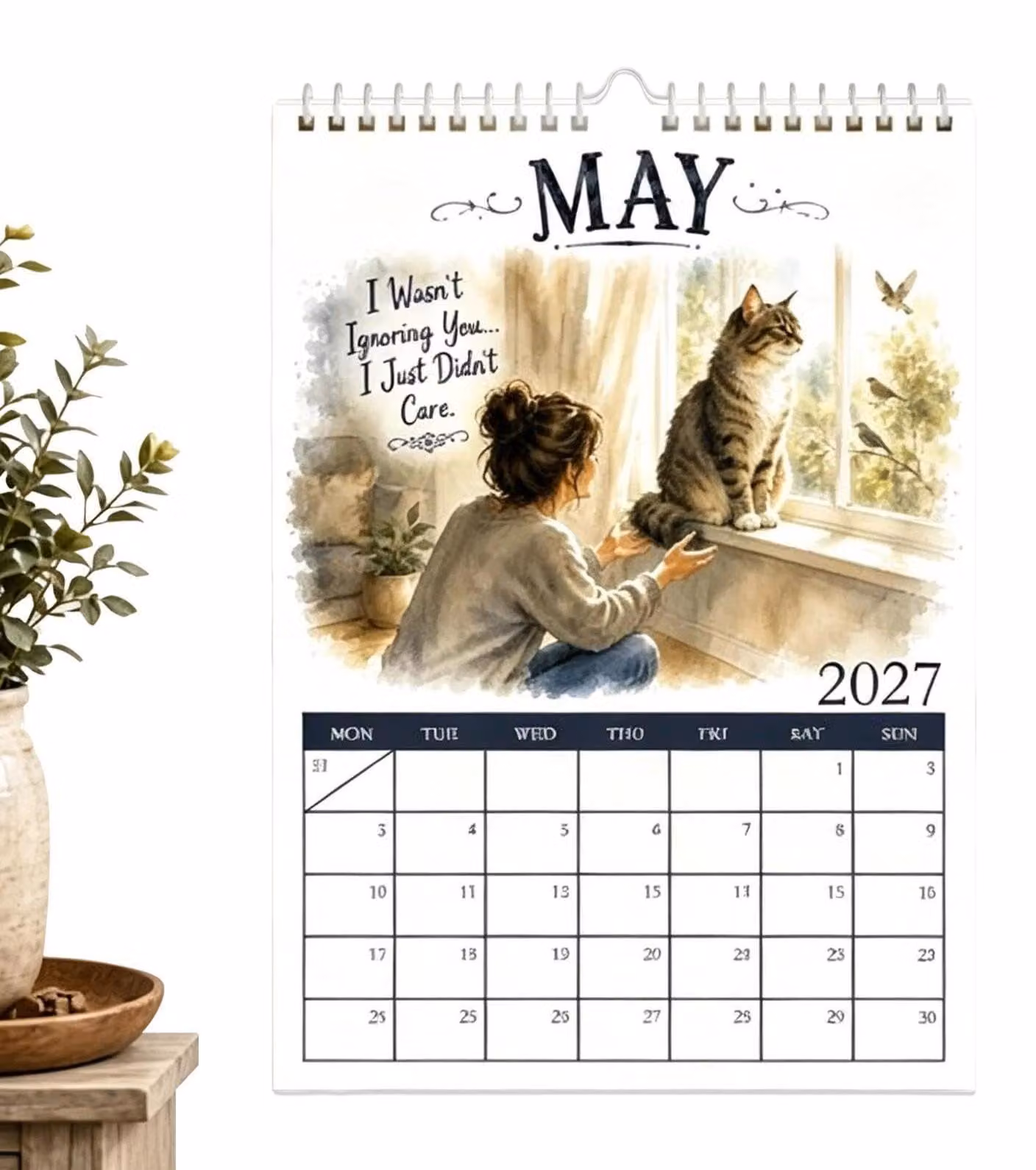 Calendari con gatti, perfetti per decorare le pareti per 12 mesi
