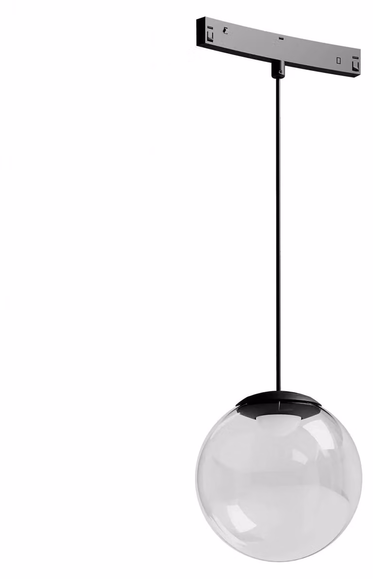 ARELUX XNET, sfera decorativa per profili curvi, tecnologia DALI, sospensione, 5,3W, 48V DC, indice di resa cromatica (CRI) 90, temperatura di colore 2700K