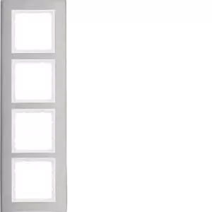 Berker 10143609 Cornice in acciaio inossidabile/bianco polare Berker B.7