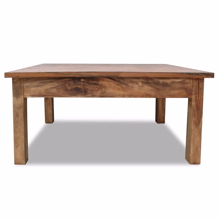 vidaXL Tavolino in legno massiccio di mogano 96x73x45 cm