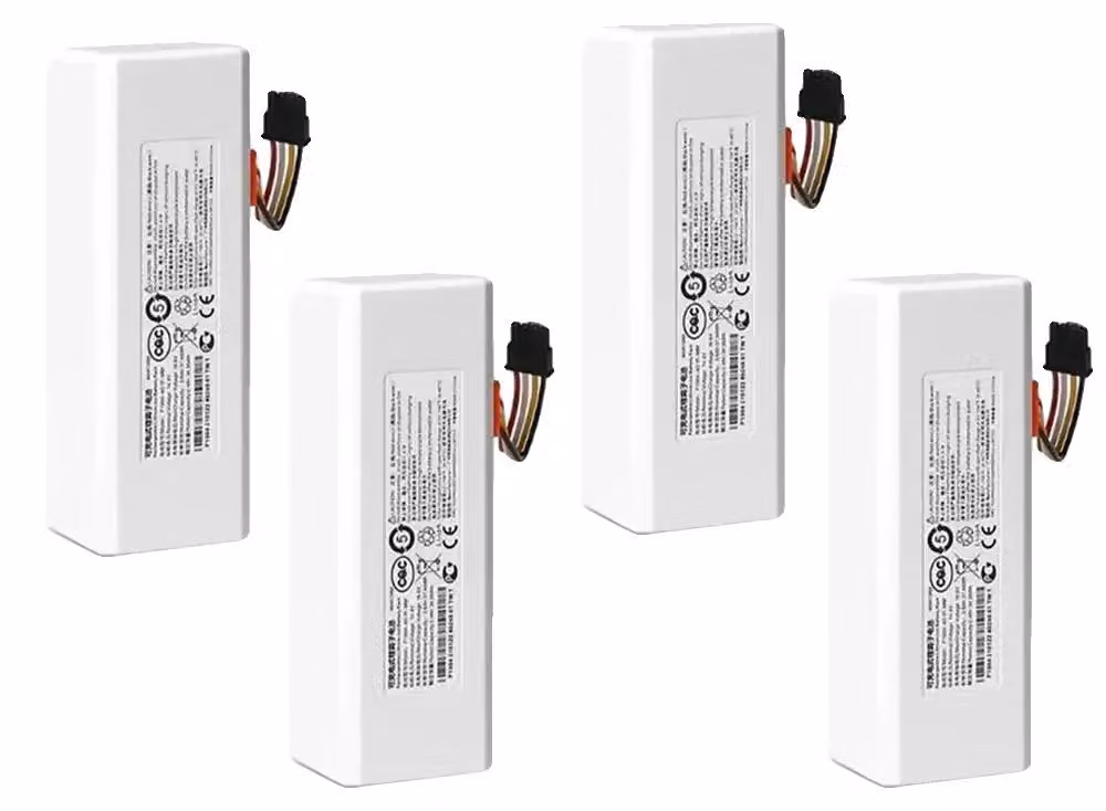 Batterie per aspirapolvere robot, capacità 12800 mAh, compatibili con il modello di robot 1C, confezione da 4 pezzi
