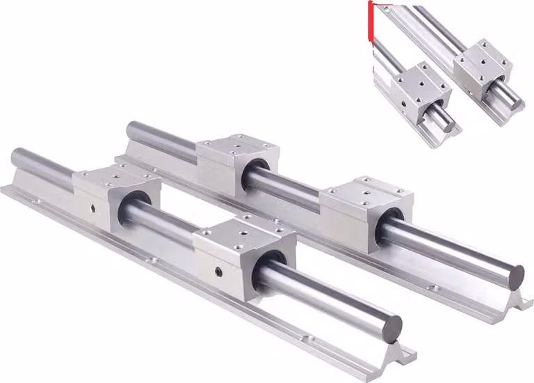Guida lineare, movimento fluido, pezzo fresato CNC