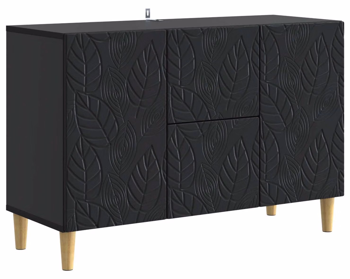 Credenza Nero 89 x 34,5 x 60 cm Legno ingegnerizzato