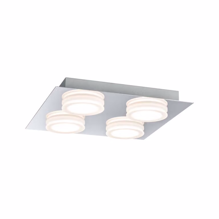 Paulmann Wallceiling Doradus IP23 LED 4x5W 250x250mm Chrome 230V Métal/Kunststo