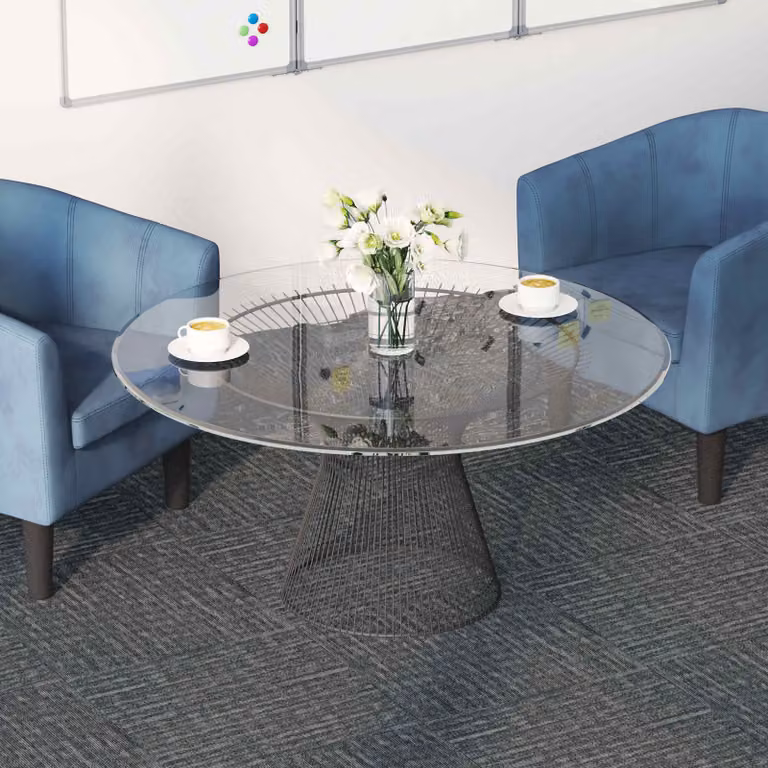 vidaXL Piastrelle per Tappeto Moderne in Polipropilene Grigio, Set da 36 Pezzi, 50 x 50 cm