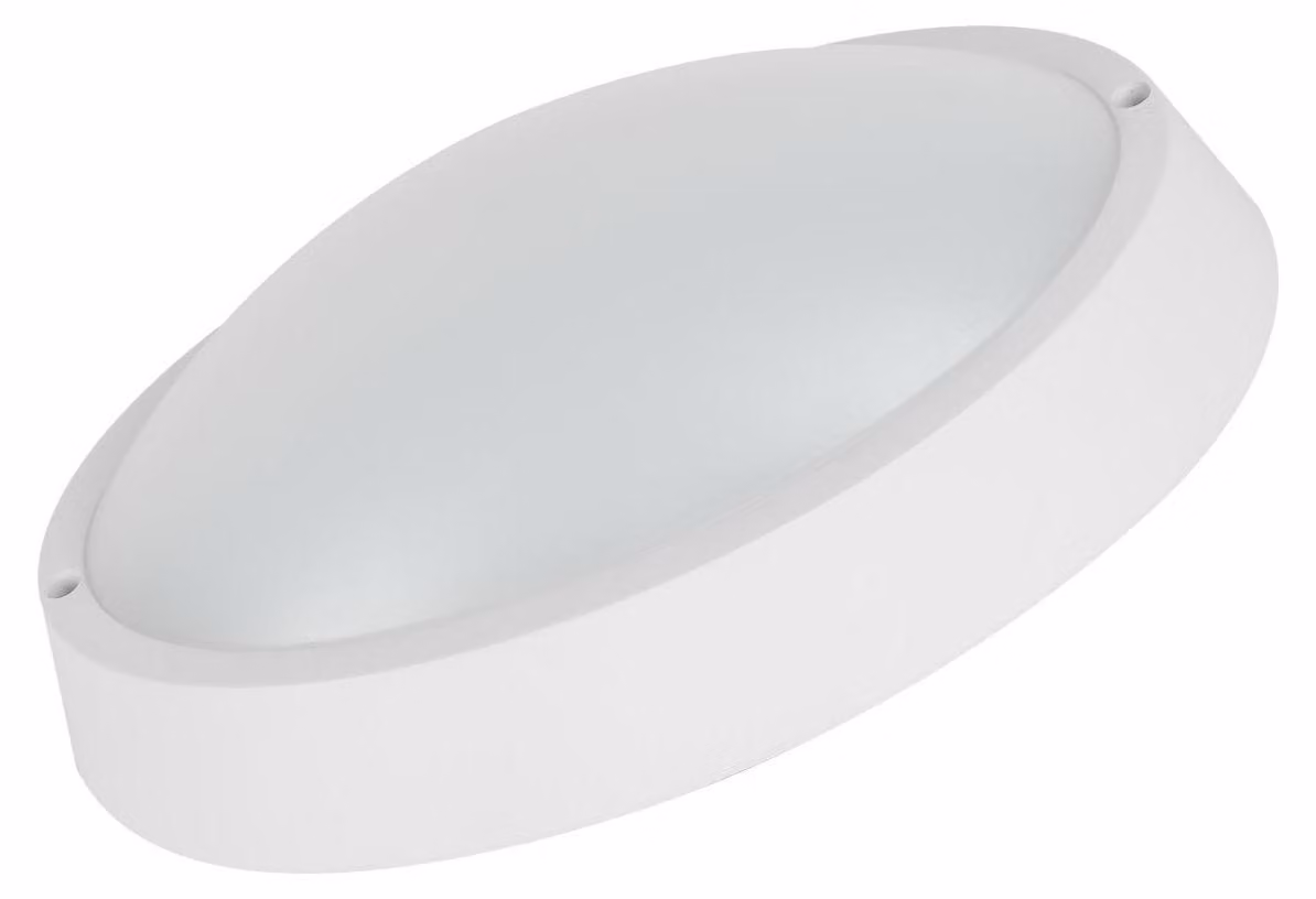 Alcapower Plafoniera LED Ovale 15W IP65 1300lm 4000K Luce Naturale Bianca, Design Compatto e Resistente per Ambienti Interni ed Esterni