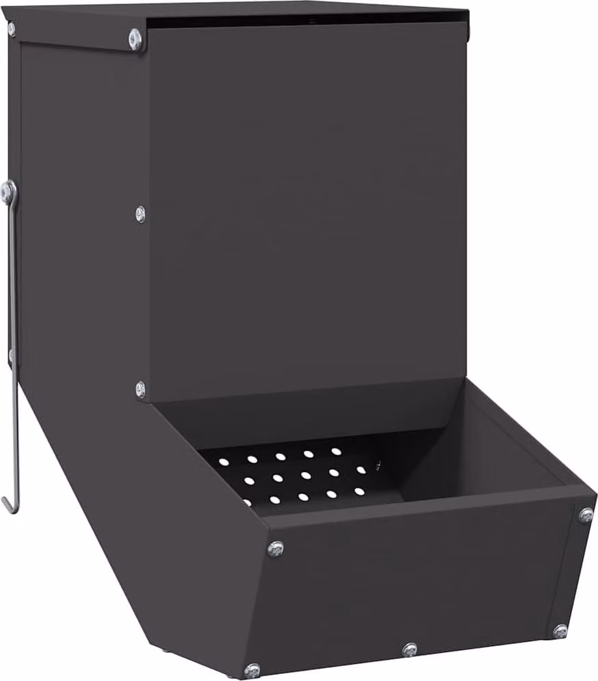 Mangiatore per conigli Nero 17,5 x 26 x 28,5 cm