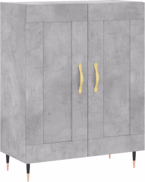 Buffet credenza cassettiera armadio mobile contenitore organizer per cucina soggiorno salotto 69,5 x 34 x 90 cm legno ingegnerizzato grigio 02_0032067