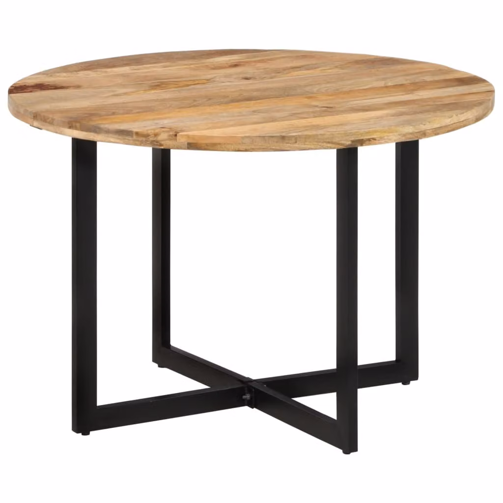 The Living Store Tavolo da pranzo 110x75 cm in legno massiccio di mango