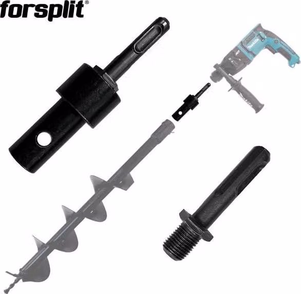 Adattatore per trapano SDS per coclea di terra da 20 mm