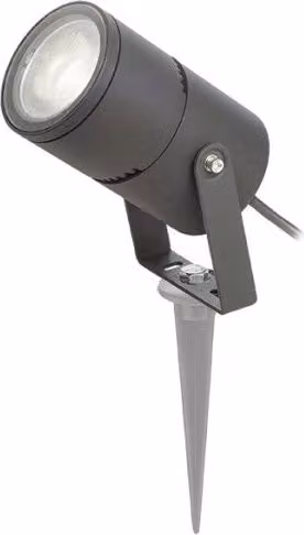 Lampada proiettore LED FOX da esterno grigio antracite 9W 3000K IP65 con vetro e orientamento regolabile
