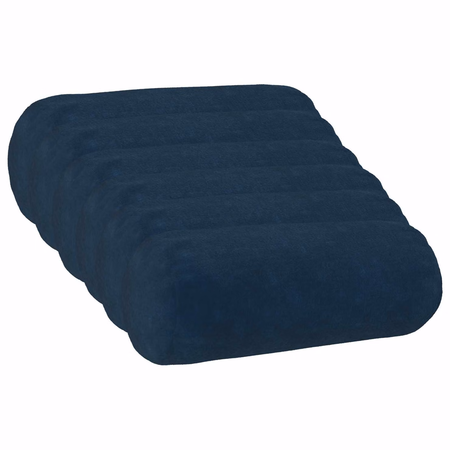 vidaXL Cuscino con cuscino HEERLEN 6 pz Blu Fleece in microfibra