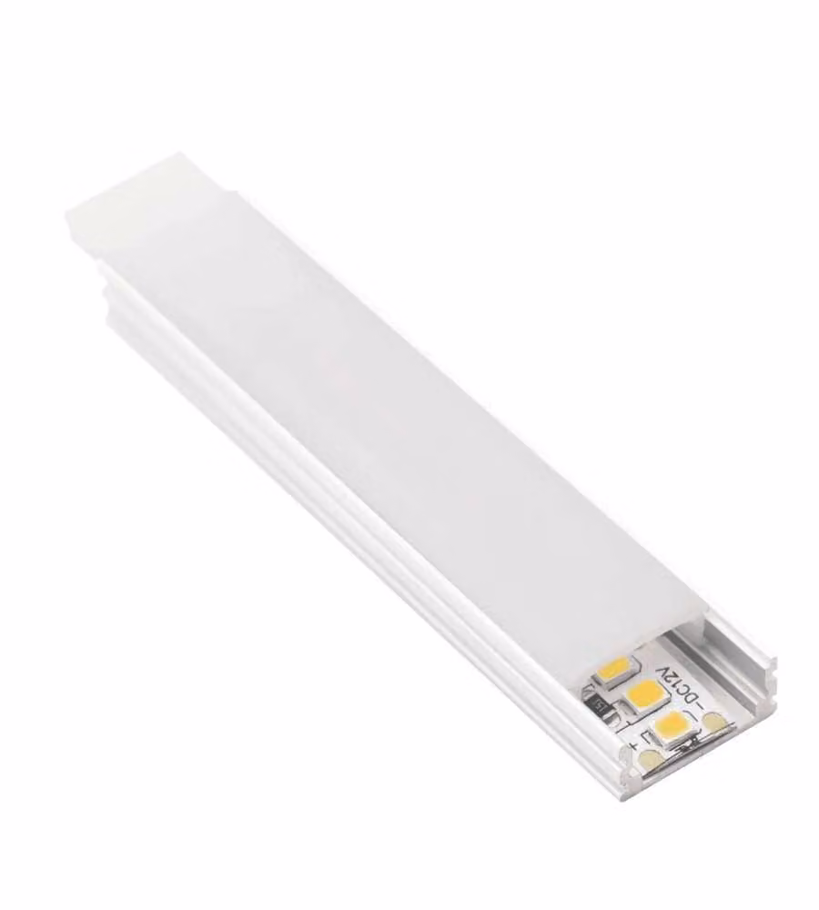 Century Profilo alluminio LED 2m con cover opale per strisce LED