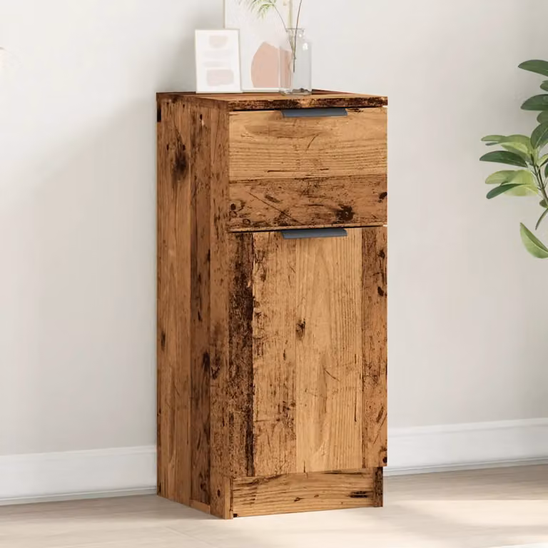vidaXL Credenza in Legno Antico Marrone per Soggiorno e Sala da Pranza L/P/H: 30 x 30 x 70 cm
