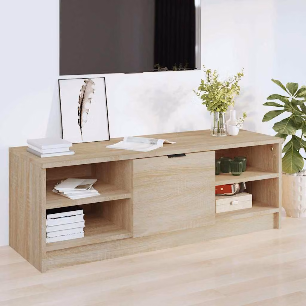 vidaXL Mobile Porta TV Moderno in Rovere Sonoma Marrone, L 102 cm x P 35,5 cm x H 36,5 cm