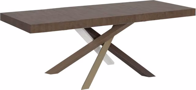 Tavolo allungabile Itamoby Volta Premium noce con telaio a X, L/P: 90 x 200/460 cm