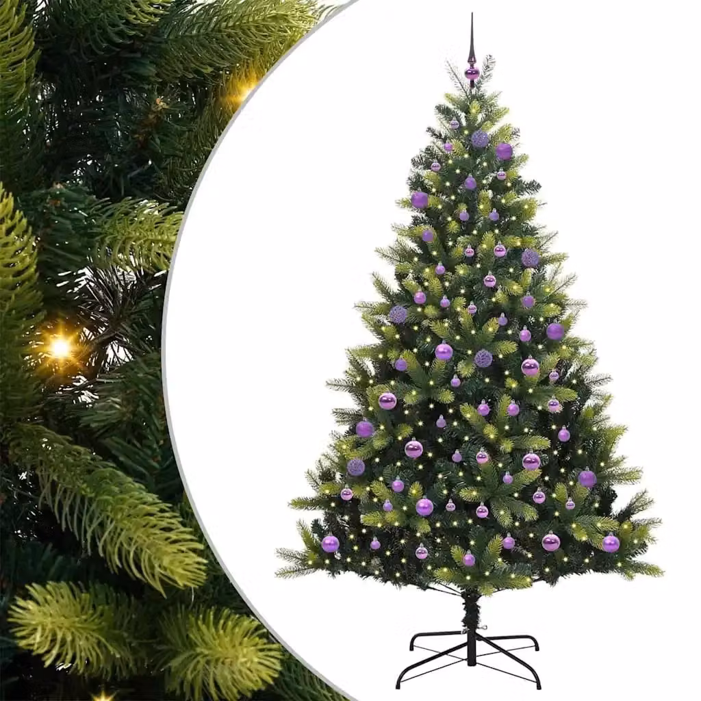 Albero di Natale artificiale verde con 300 LED vidaXL H: 180 cm – 2