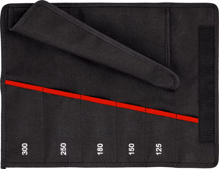 KNIPEX 00 19 55 S5 LE Sacchetto arrotolabile per Cobra® vuoto 6 scomparti 340 mm