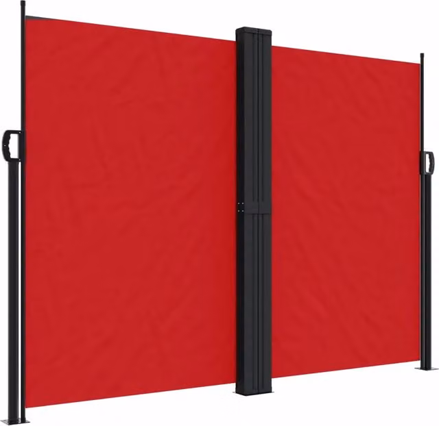 Tenda da sole laterale retrattile DESIGN IN rossa in poliestere e acciaio L: 1200 cm, H: 180 cm