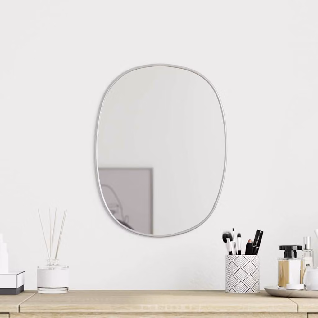 Specchio da parete rettangolare vidaXL Argento L: 30 cm, H: 25 cm