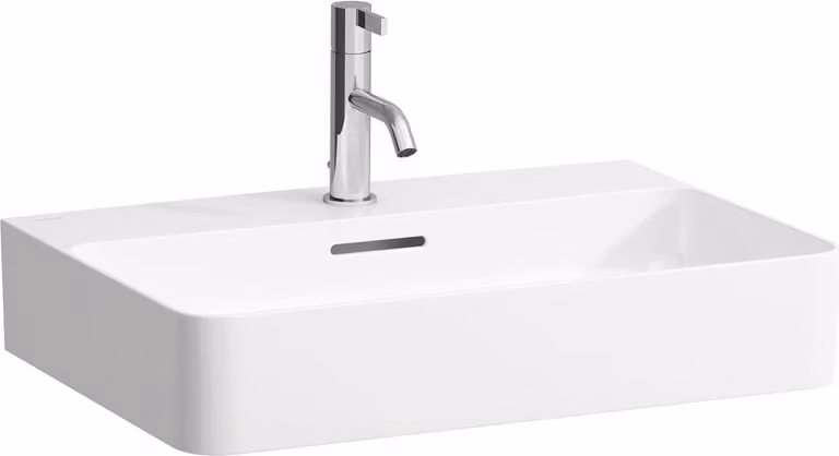 LAUFEN VAL lavabo, encastré, 1 trou de robinet, avec trop-plein, 600x420mm, H8102834001041, H8102834001041