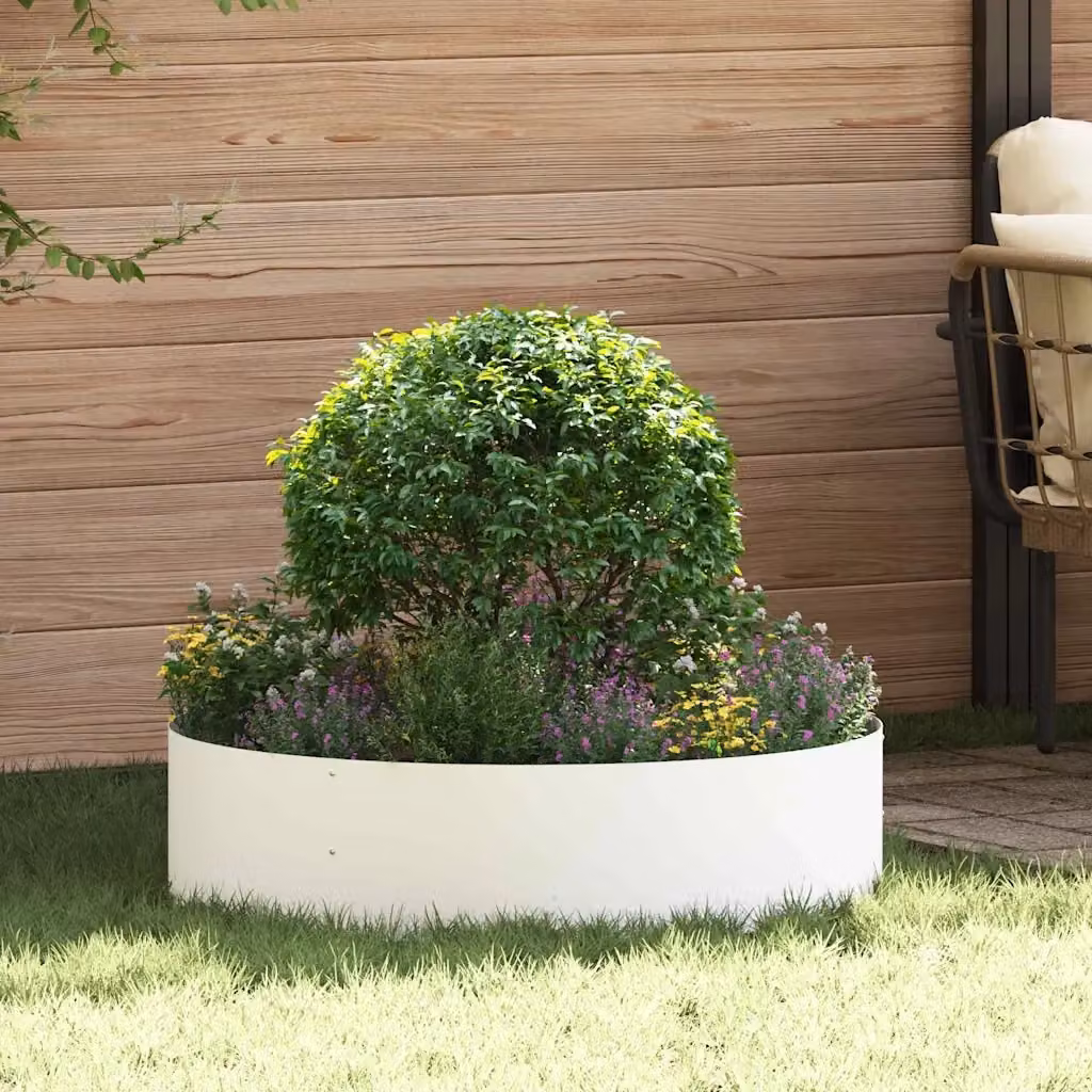 Set di 5 anelli per vaso in acciaio bianco DESIGN IN, L 80 x P 80 x H 20 cm – 2