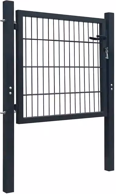 Cancello per Recinzione in Acciaio Antracite 100x100 cm 142026