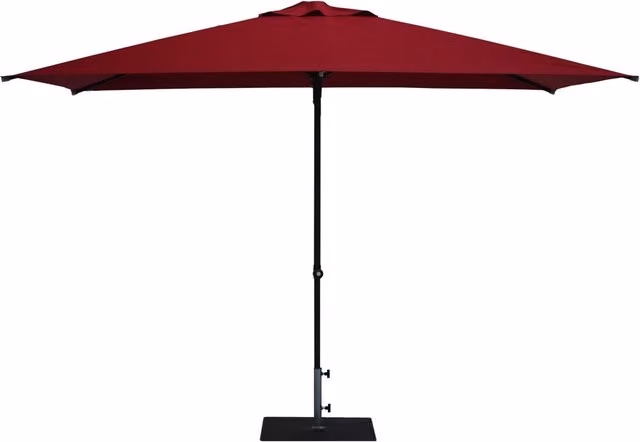 Ombrellone da Giardino 3x2 m Palo Ø38 mm in Alluminio Tessuto Olefin Trend Bordeaux