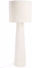 Lampada da terra Bizzotto RADHA beige con paralume in tessuto cilindrico, attacco E27, L/P/H: 45 x 45 x 130 cm