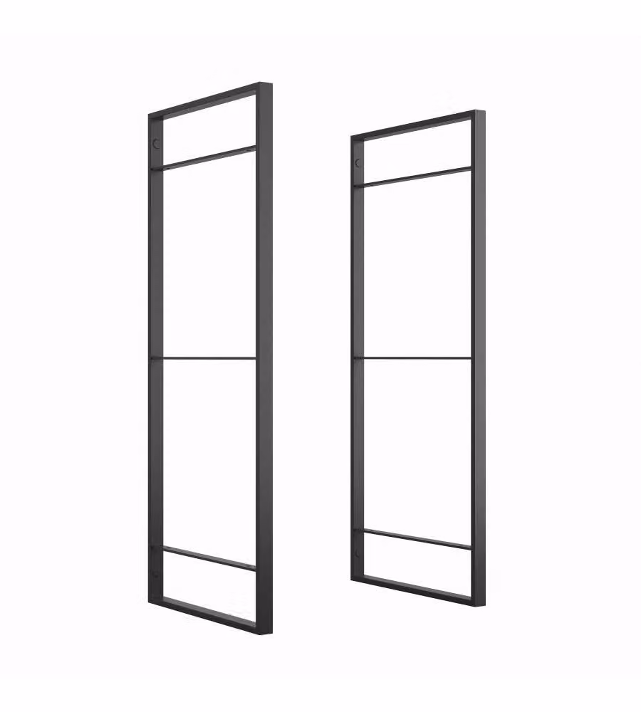 Struttura per Scaffale a Scala Lader Emuca, Colore Nero, Altezza: 83 cm