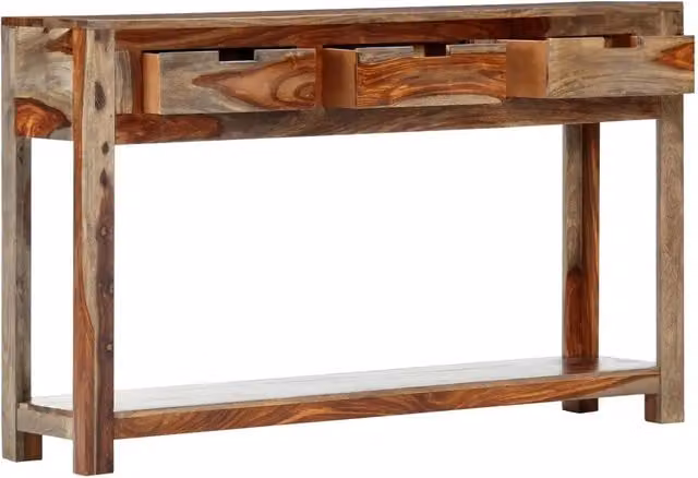 Tavolo Consolle | Tavolo d'Ingresso con 3 Cassetti 120x30x75 cm Legno di Acacia