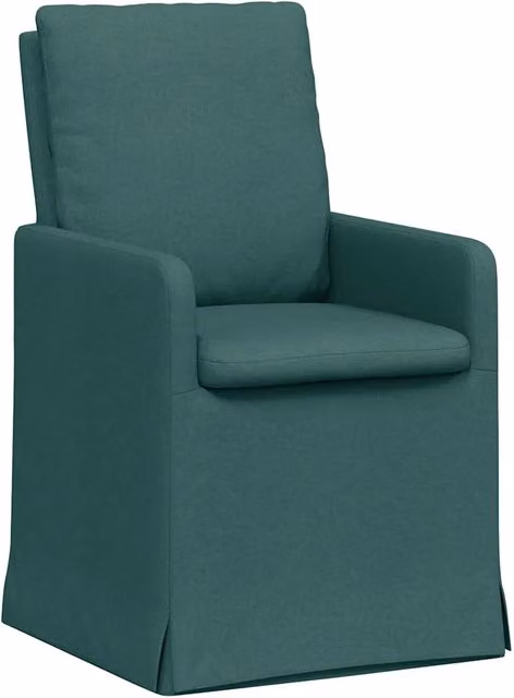 Sedie da pranzo 2 pz | Sedie da cucina Verde scuro 57 x 67 x 98 cm Tessuto