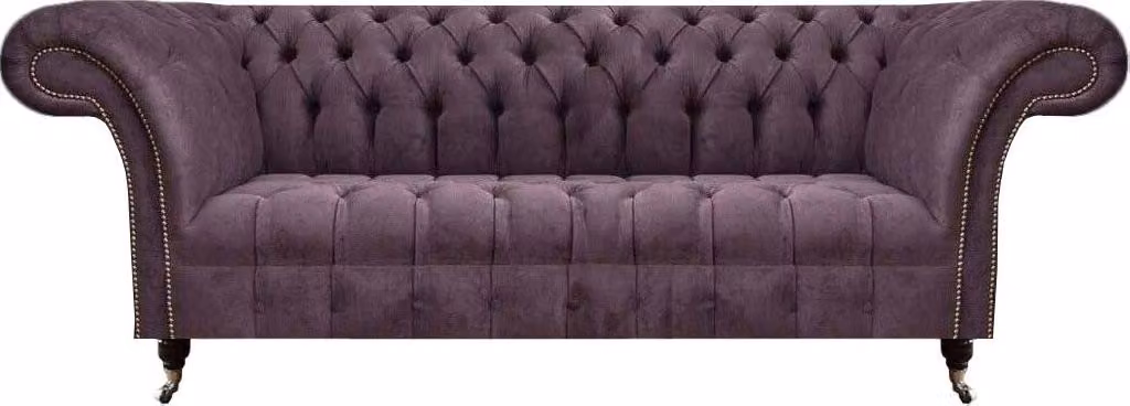 Eleganter Chesterfield Dreisitzer Moderne 3-Sitzer Wohnzimmer Sofas