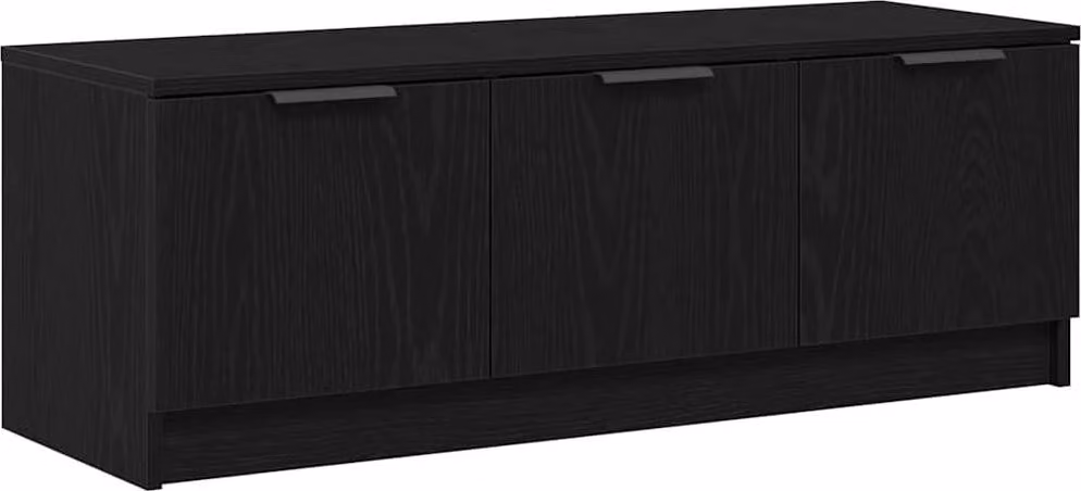 Mobile TV Rovere Nero 102 x 35 x 36,5 cm Legno multistrato