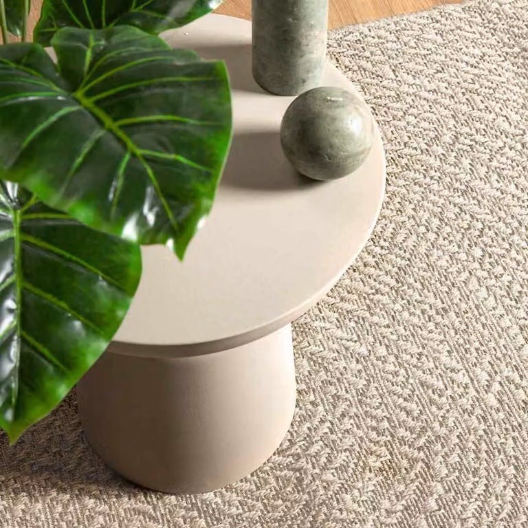vidaXL Tappeto ZIZUR Crema 80x200 cm Aspetto Iuta Interni ed Esterni